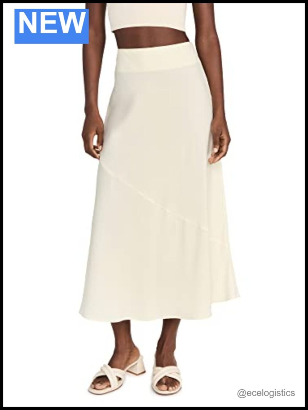 Apiece Apart Ami Slip Skirt | High Rise Bias Cut Midi Skirt
